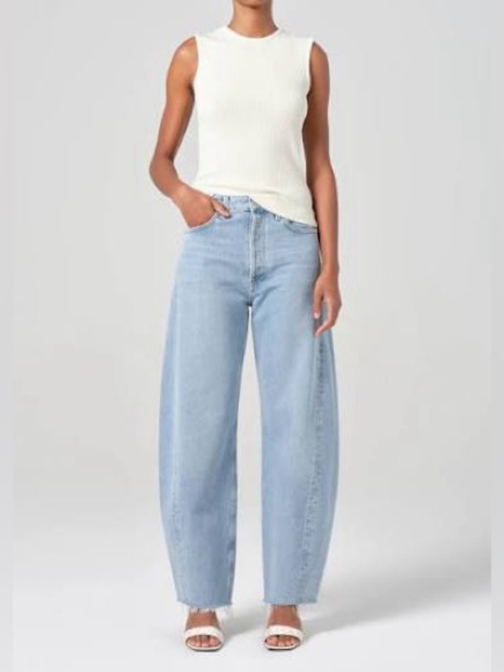 Agolde Luna High Rise Pieced Taper Jean in Void / 32 - Picture 2 of 3